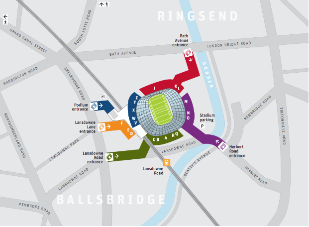 All patrons travelling to the Aviva Stadium for this event are advised to utilise public transport as much as possible. 