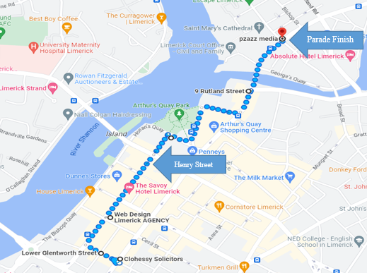 Limerick Parade Route (2)