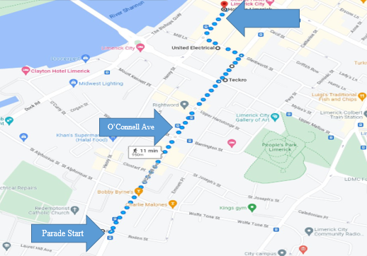 Limerick Parade Route (1)